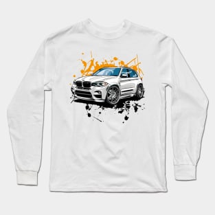 SUV Vehicles in Graffiti Cartoon Style Long Sleeve T-Shirt